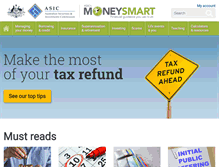 Tablet Screenshot of moneysmart.gov.au